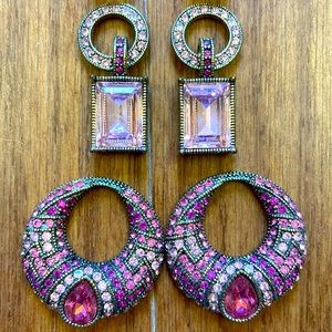 Heidi Daus Pink Stone Earrings